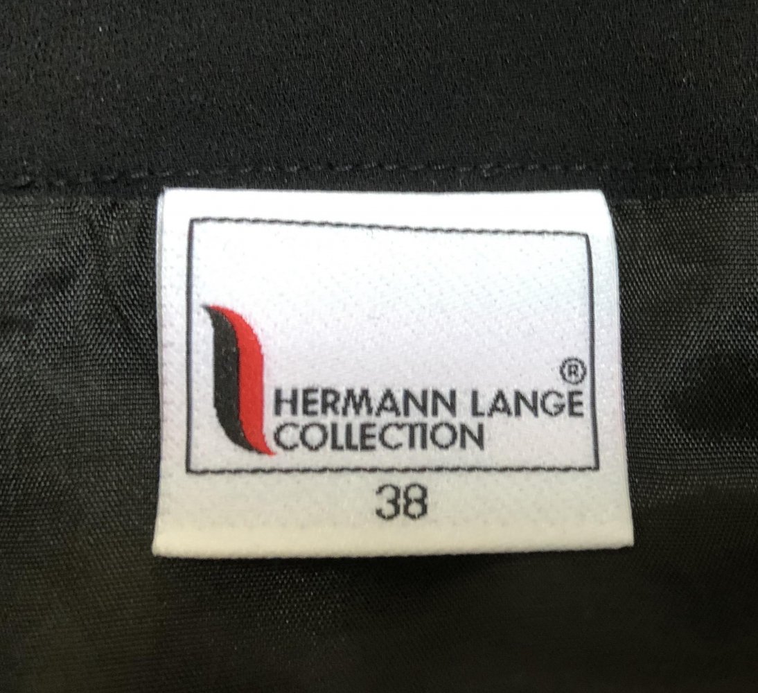 Schwarzer eleganter Business-Rock mit Volance von Hermann Lange! Hervorragend!