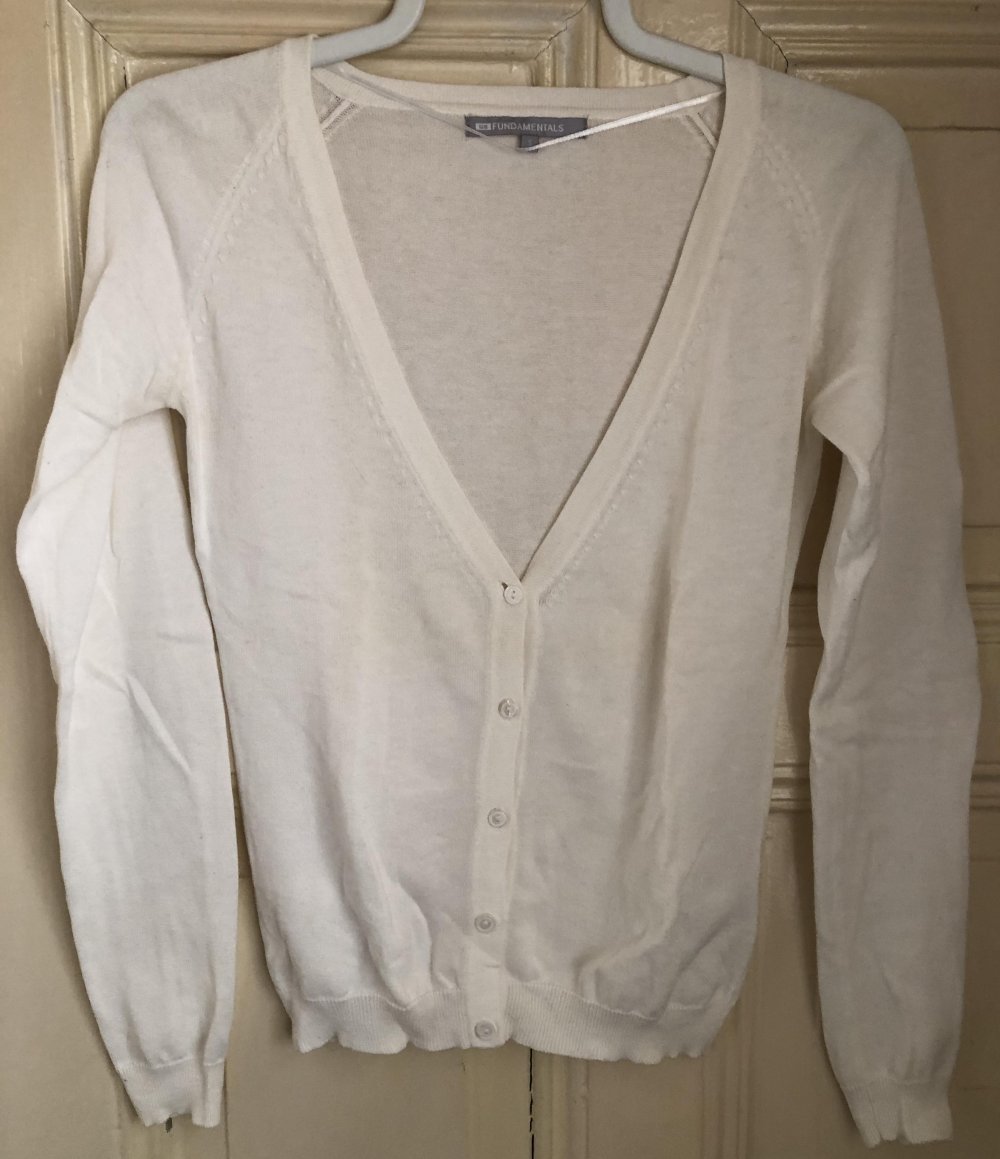 Weiße, dünne Strickjacke von WE! Ungetragen!