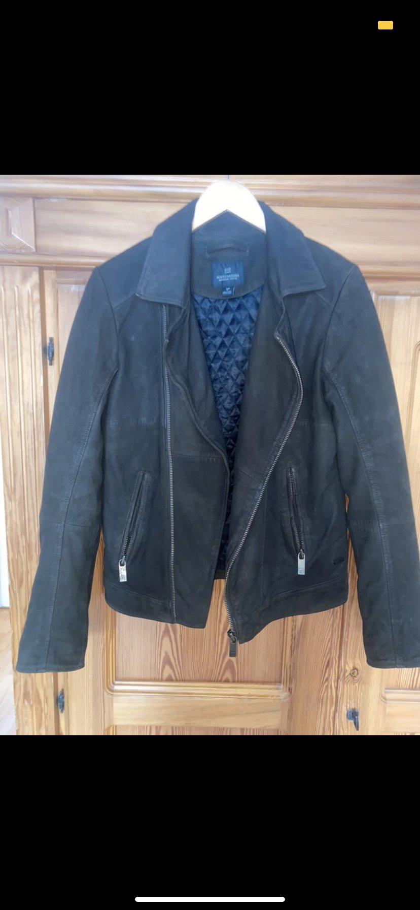 Maison scotch Lederjacke 