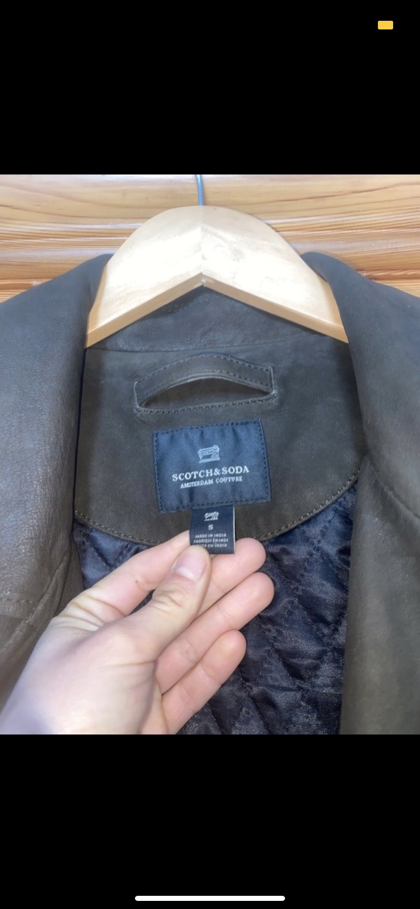 Maison scotch Lederjacke 