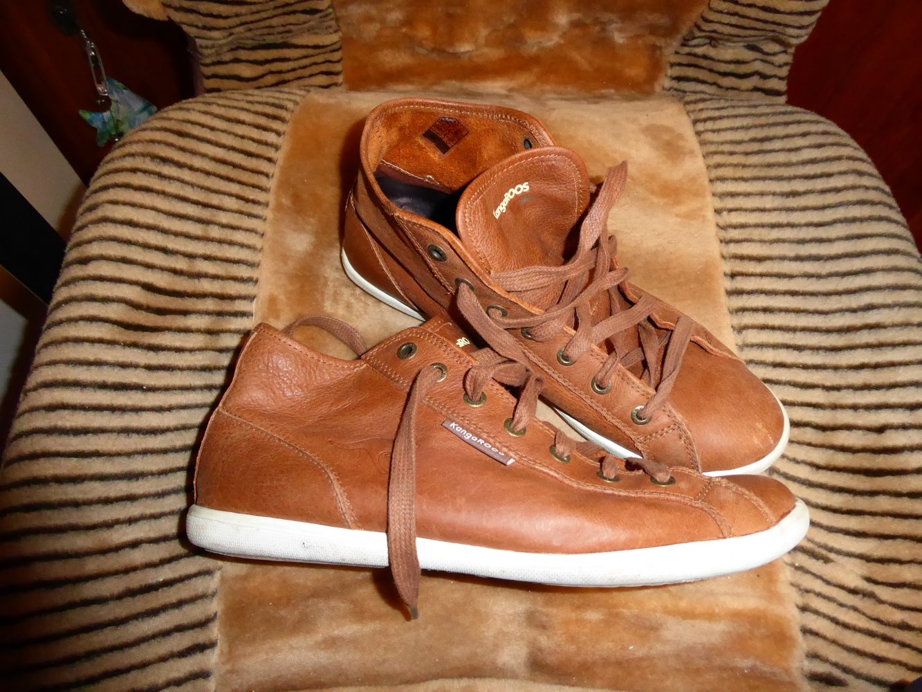 Damen Ledersneaker Kangaroos Braun Gr. 40 wenig getragen