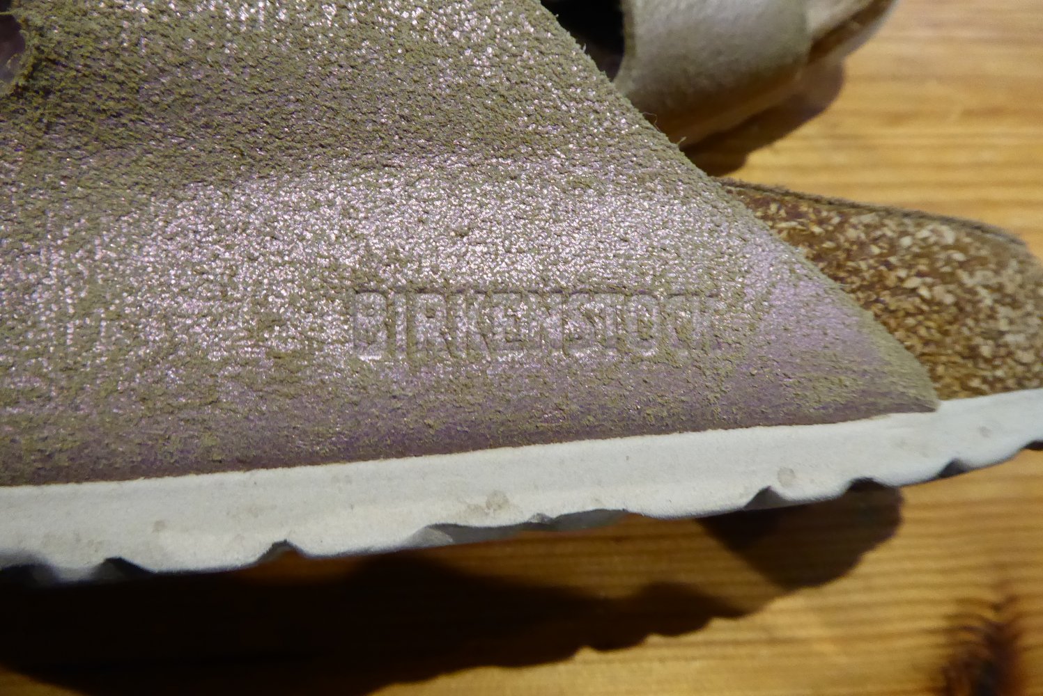 Damen Pantoletten Arizona Birkenstock Gr. 36 schmal rosa