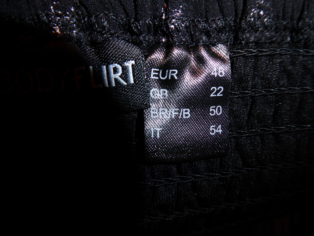 Damen Kleid schwarz Gr.48 Bodyflirt