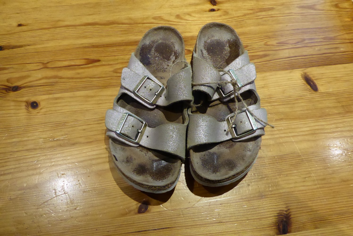 Damen Pantoletten Arizona Birkenstock Gr. 36 schmal rosa