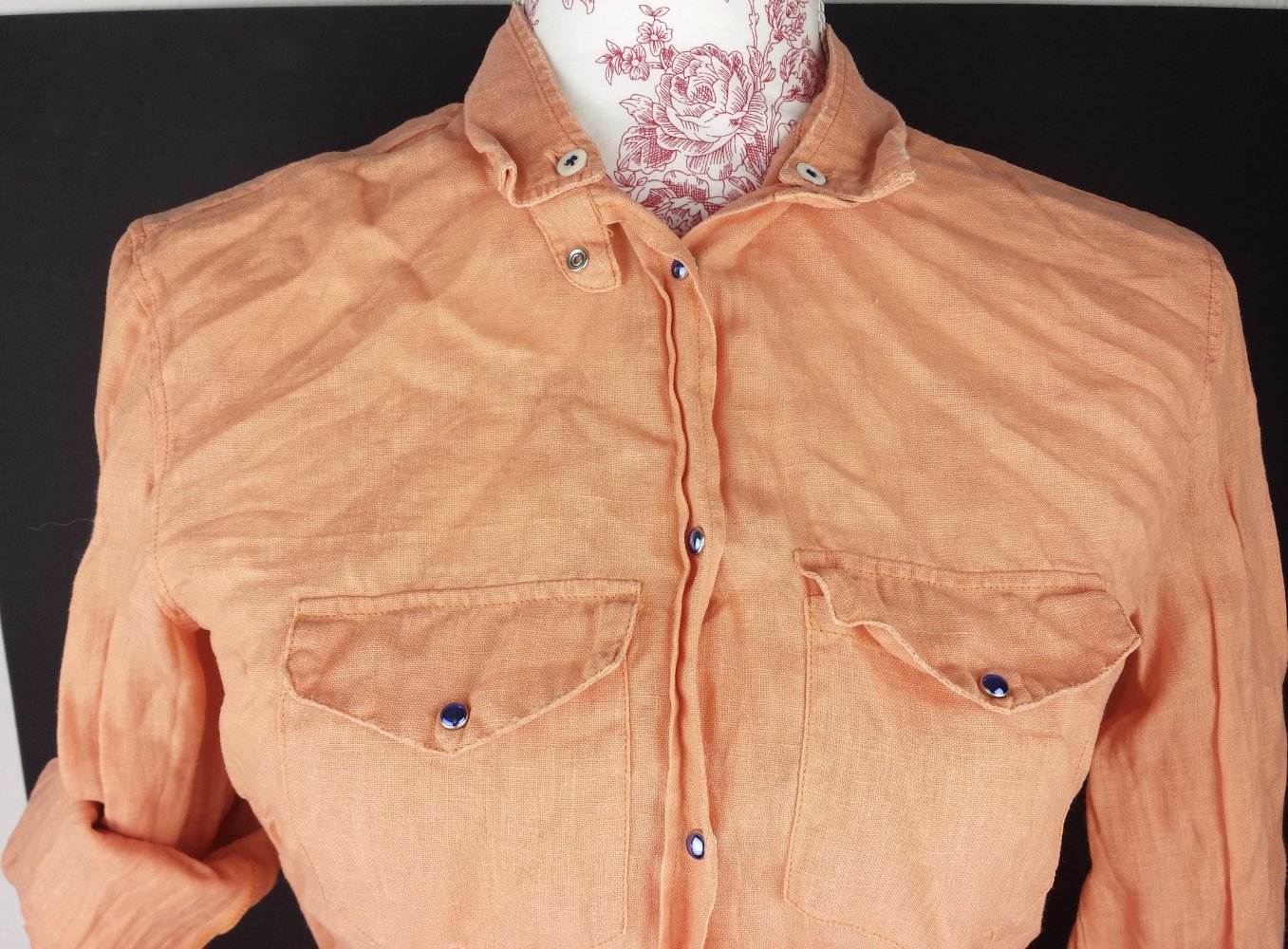 LangarmBluse Größe 38 40 orange DamenKleidung Ärmel kurz lang langarm bluse büro