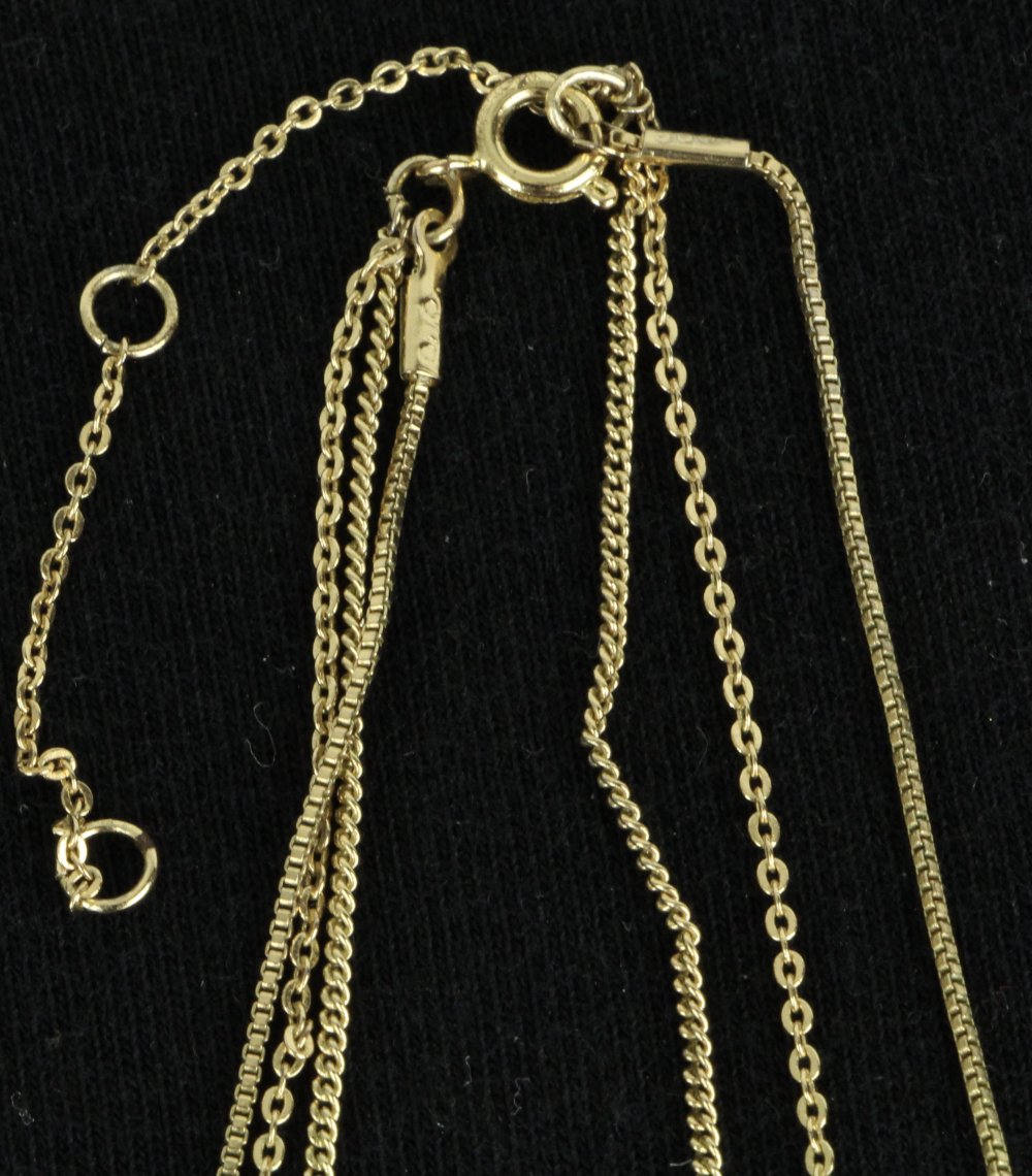 Doppelkette kette doppelt goldfarben gold Herzanhänger herz anhänger Schlüssel Modeschmuck schmuck