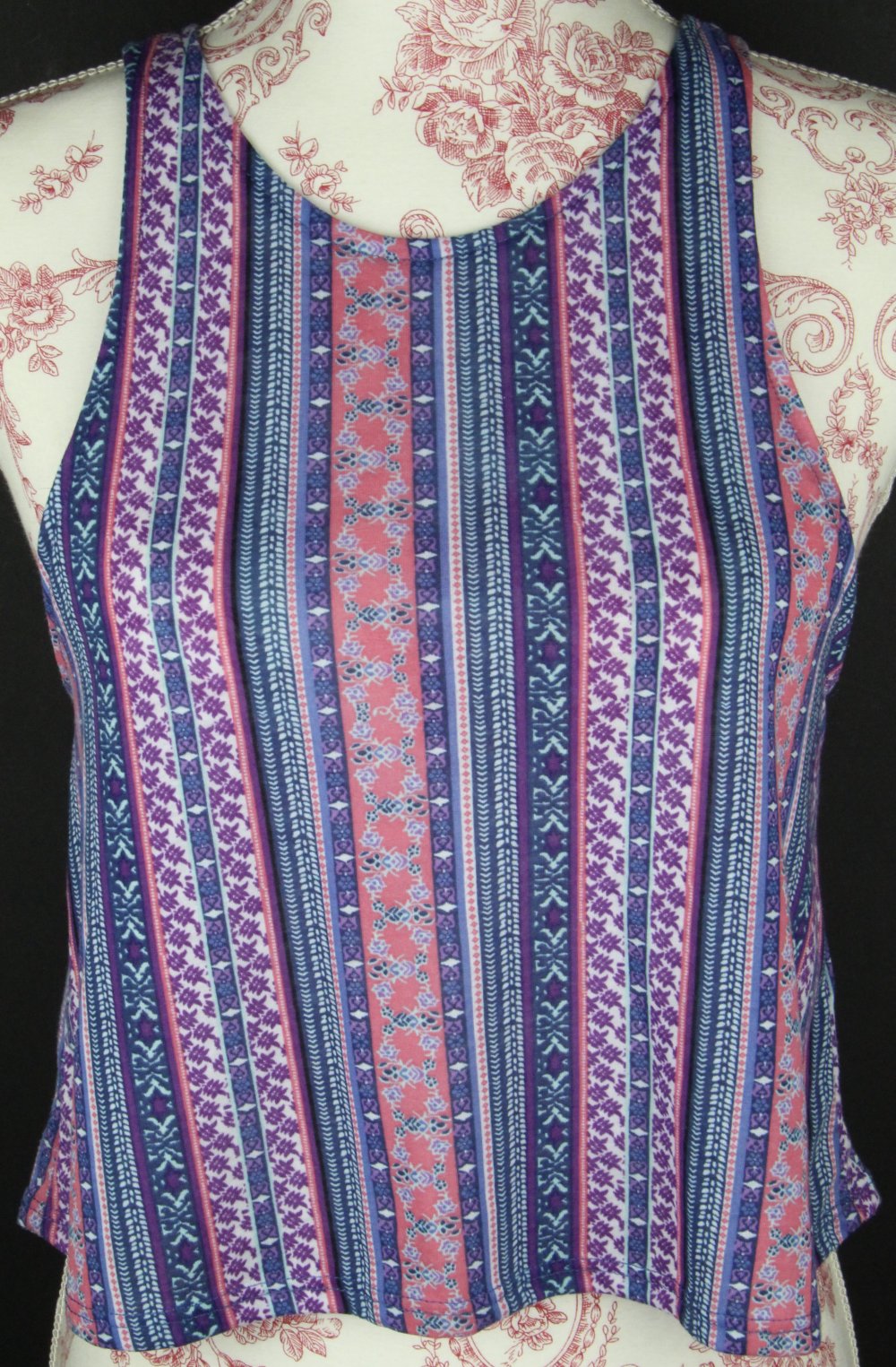 top trägertop tanktop hängerchen sommer frühling herbst boho bunt leicht shirt Trägertop Größe 36 38 bunt lila blau Flieder Petrol Tanktop boho