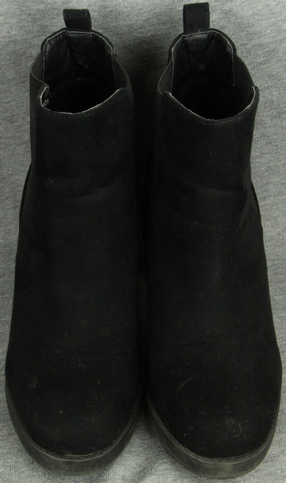 DamenStiefel Größe 39 ChelseaBoots AbsatzStiefel schwarz wild Stiefel wildlederoptik Boots stiefelleten