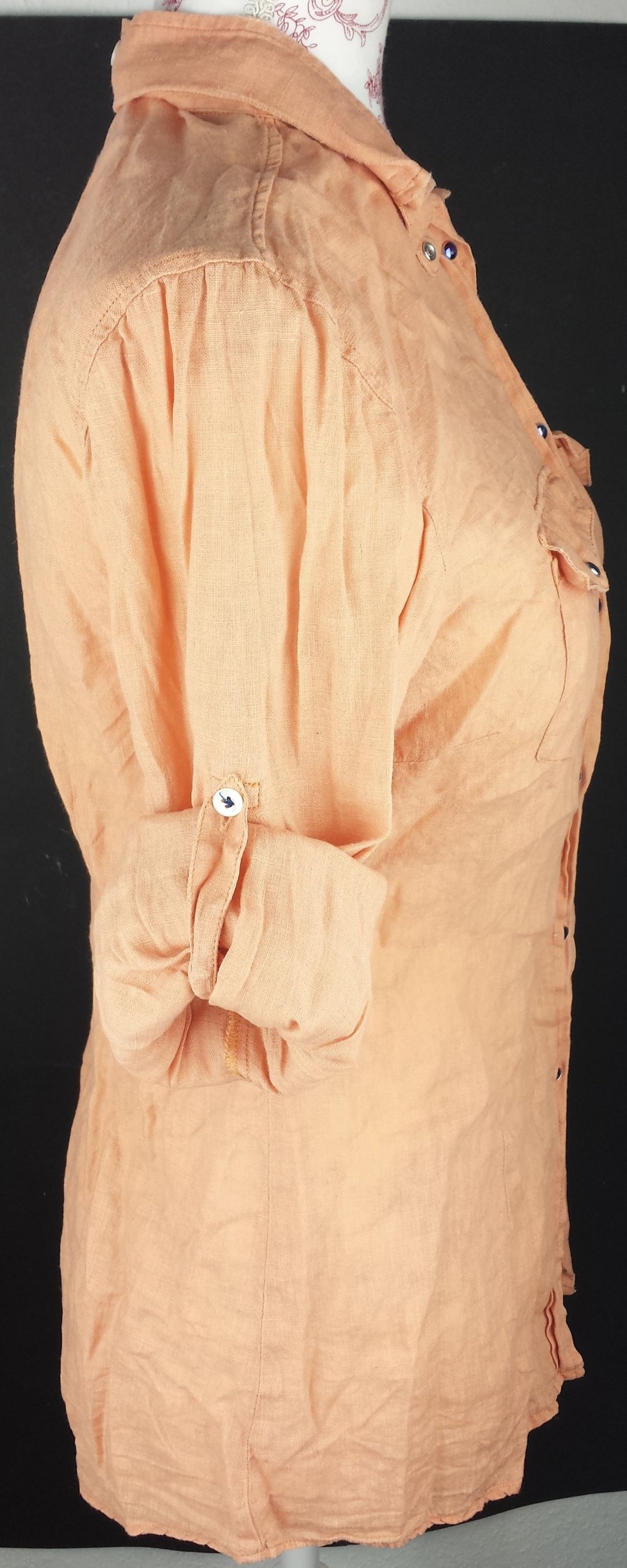 LangarmBluse Größe 38 40 orange DamenKleidung Ärmel kurz lang langarm bluse büro