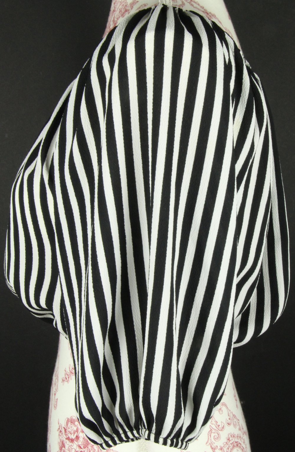 Bluse Größe Gr M 36 38 40 schwarz weiß gestreift Top