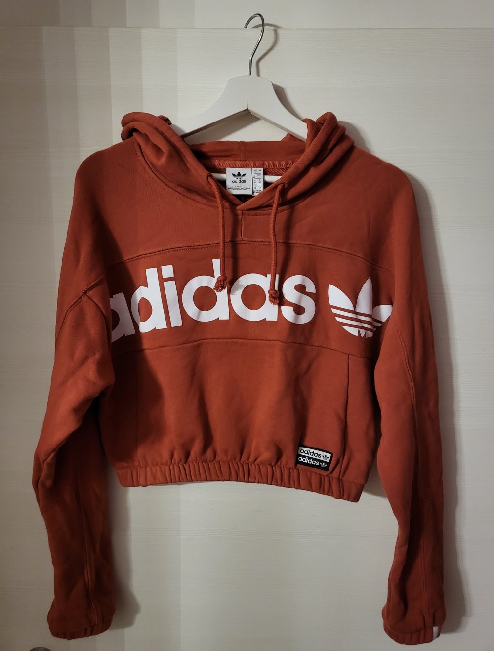 Kapuzensweatshirt von Adidas Gr S Braun neu
