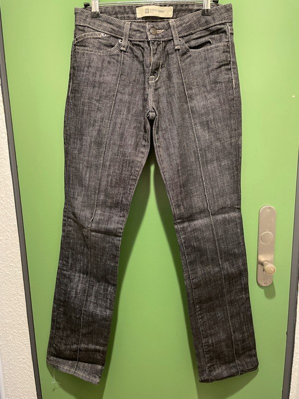 GAP Low-rise Super skinny Stretch Jeans Grau