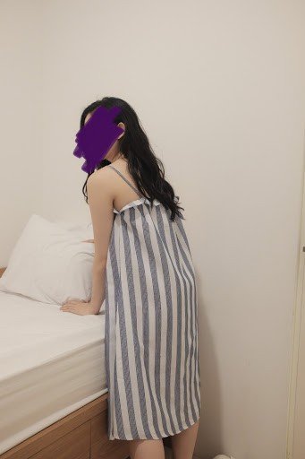 Gestreiftes Midikleid