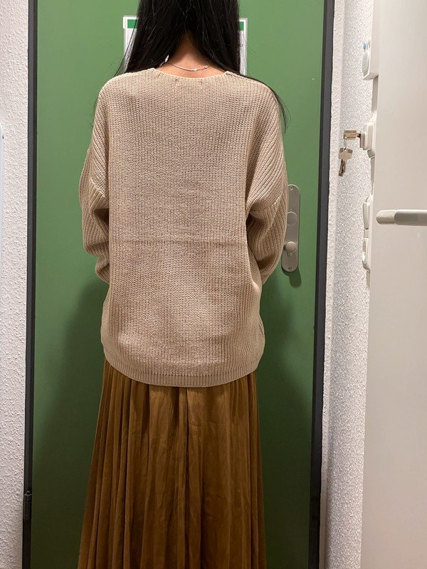 NEU Oversize fit Pullover mit V-Ausschnitt aus Korea