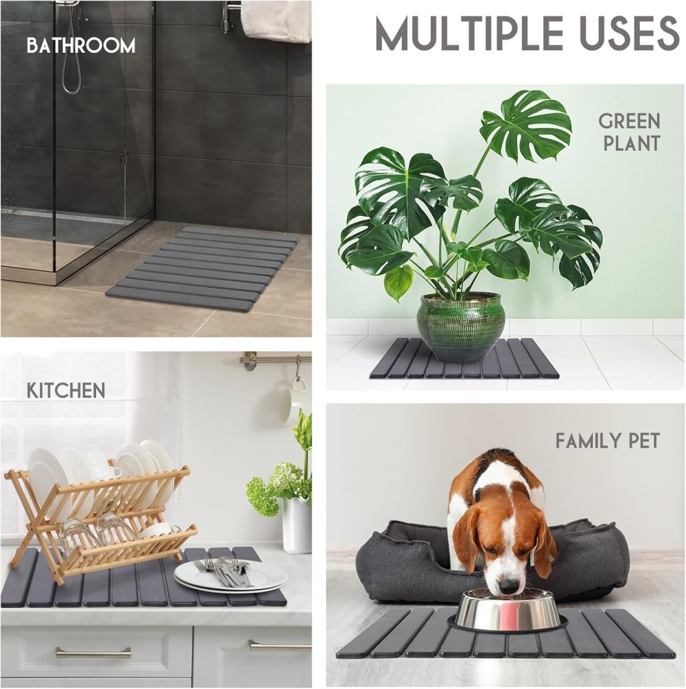 Geschirr Abtropfmatte | Duschmatte aus Stein, 60x40cm ✮NEU✮