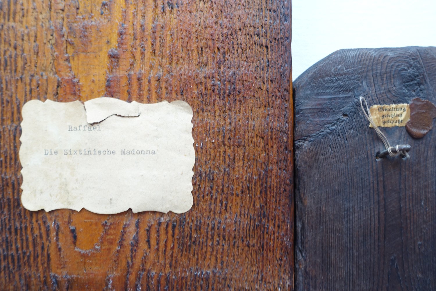 2 Holztafeln | Sixtinische Madonna | Jusepe de Ribera Diogenes