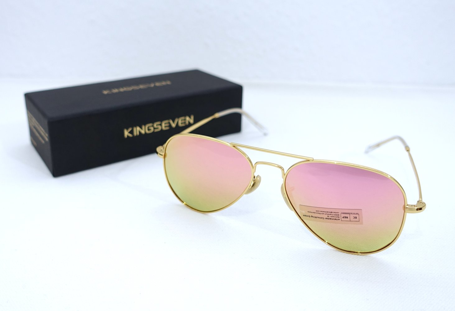 Kingseven Sonnenbrille, polarisiert, unisex, UV400, gold ✮NEU✮