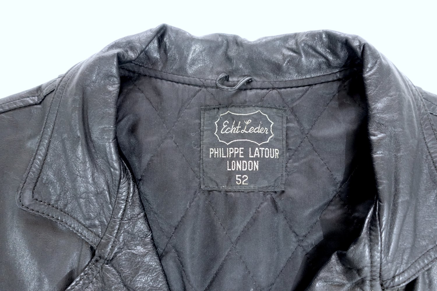 Philippe Latour Retro-Lederjacke | Bikerjacke aus den 80ern, M/L