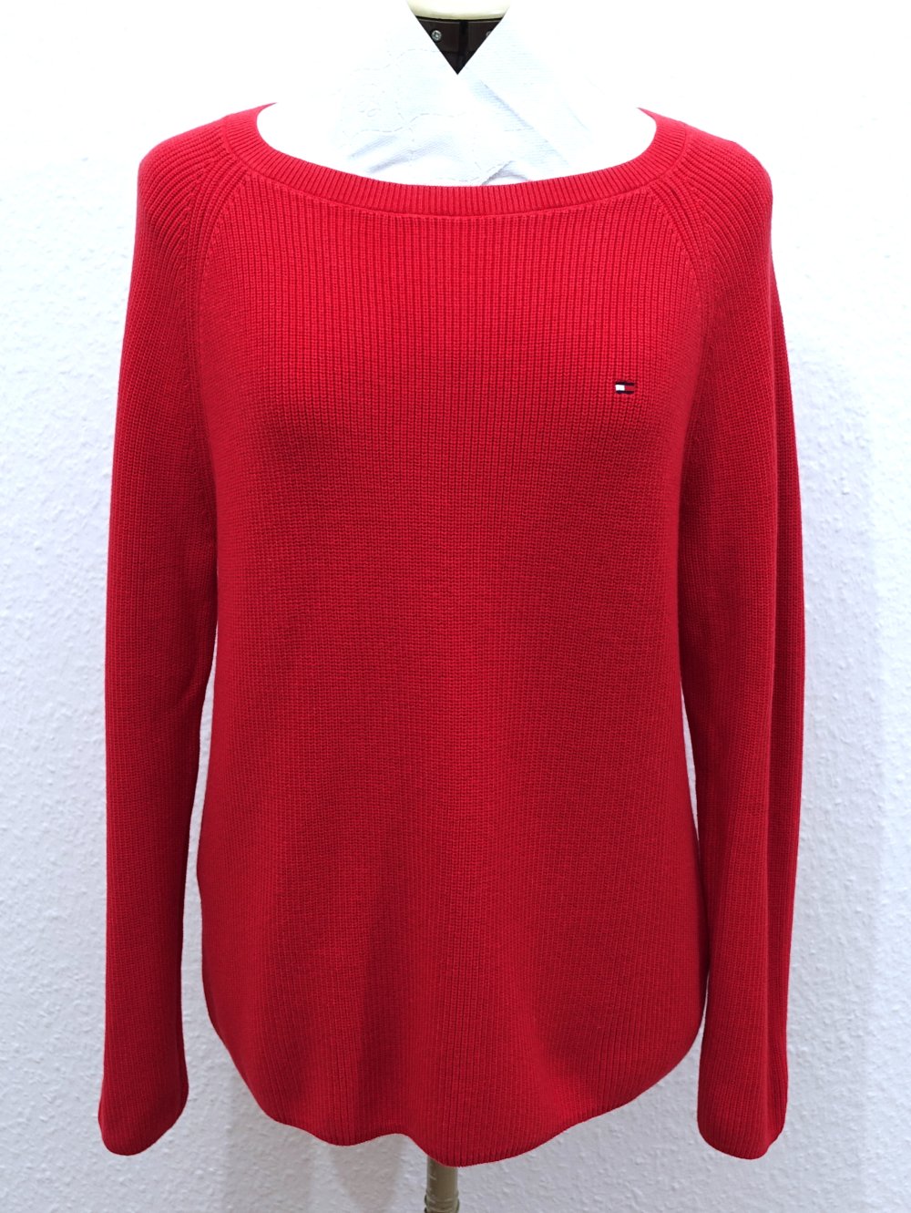 Tommy Hilfiger Feinstrick-Pullover mit U-Boot-Ausschnitt, M ✮NEU✮