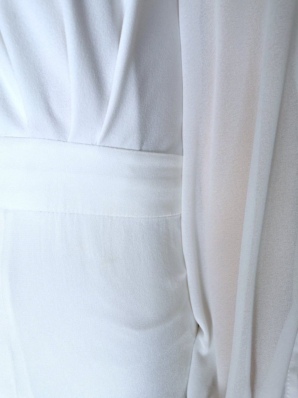 Brautkleid | Abendkleid, Schleppe, asymmetrisch, weiß, Größe XS