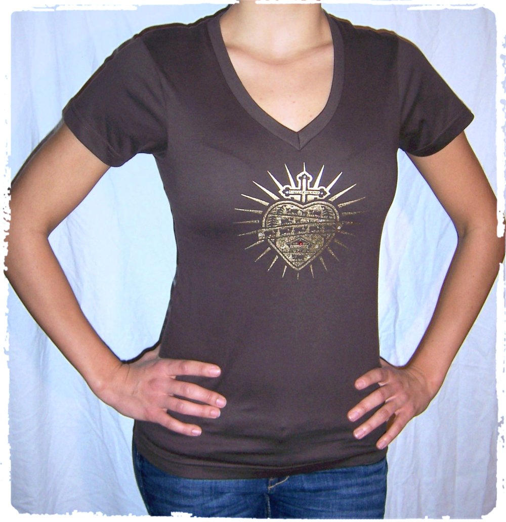 Kustom | Switcher T-Shirt, Bio-Baumwolle, braun gold, XS ✮NEU✮