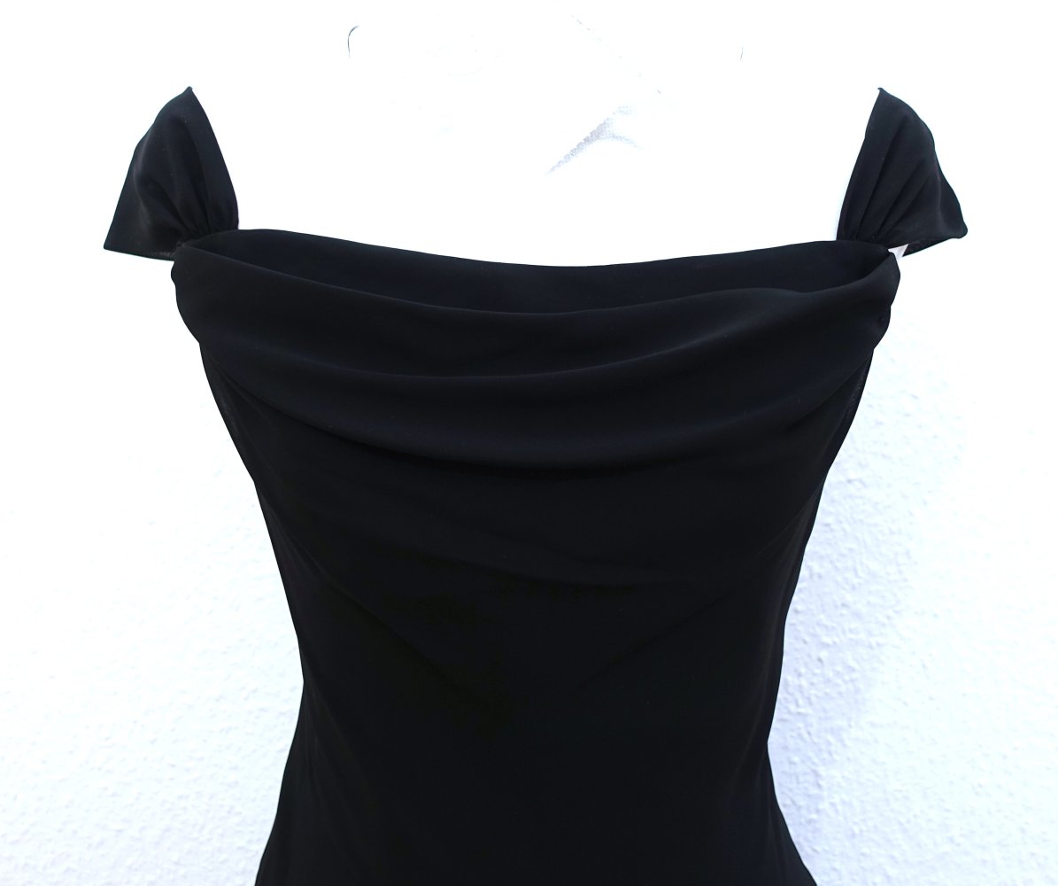 La Défénce Ballkleid | Abendkleid, off-shoulder, schwarz, 34/36