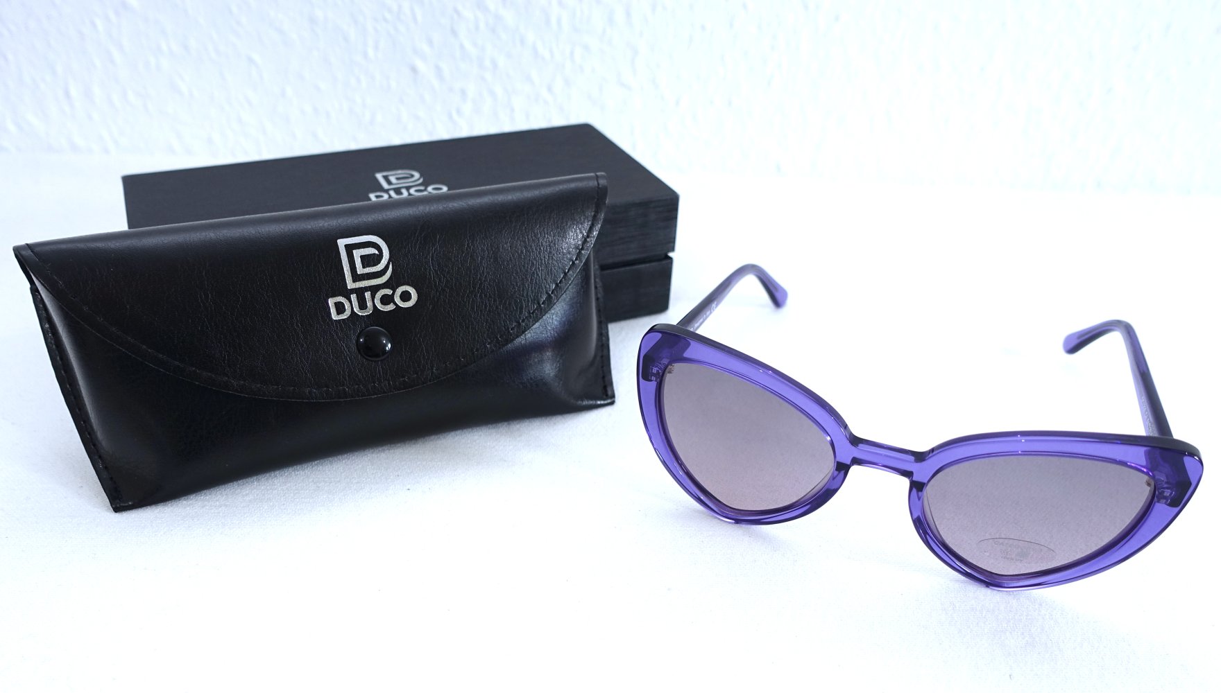 DUCO Sonnenbrille, Herz, Cat Eye, Katzenauge, UV400, lila ✮NEU✮