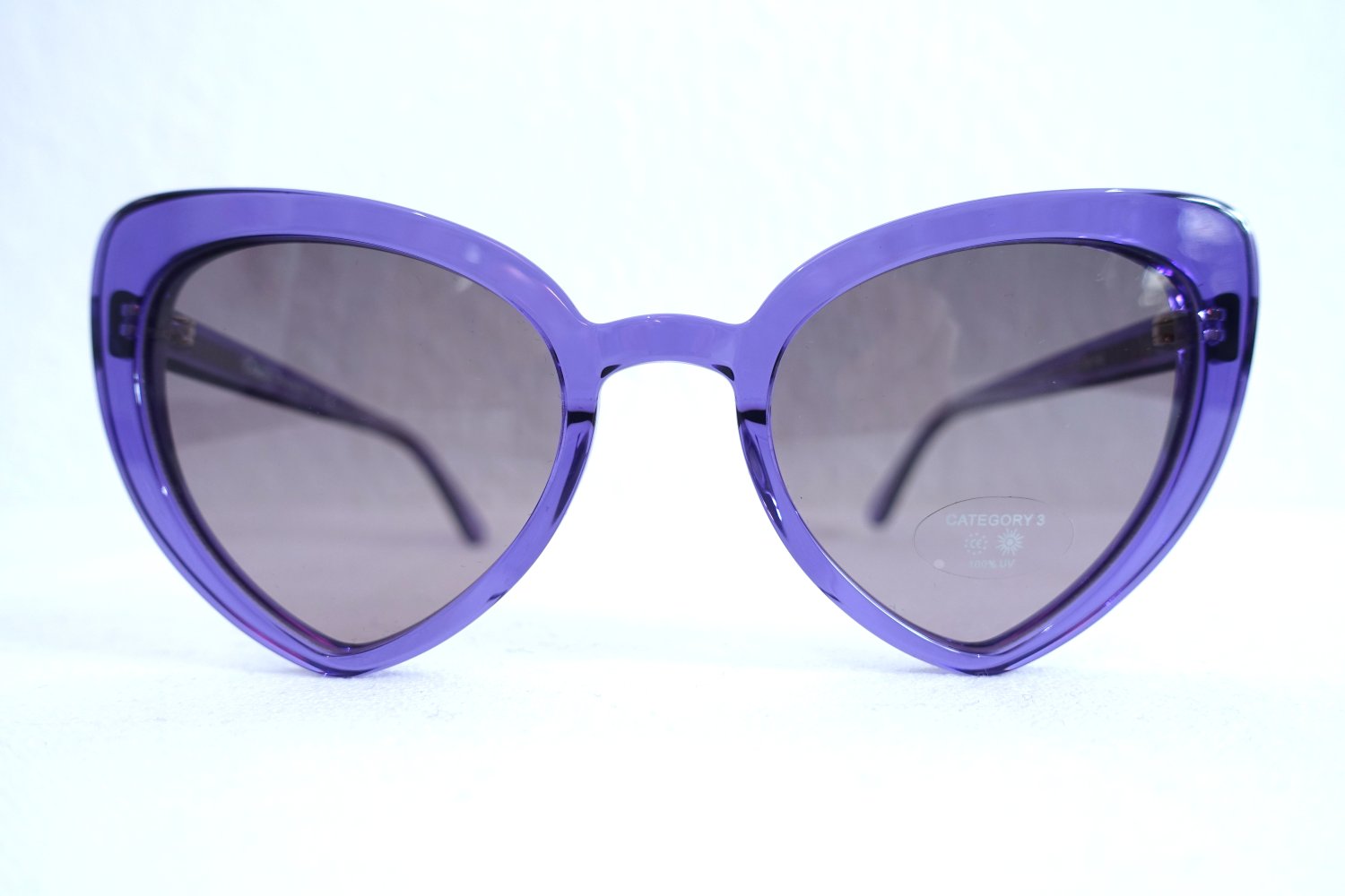 DUCO Sonnenbrille, Herz, Cat Eye, Katzenauge, UV400, lila ✮NEU✮