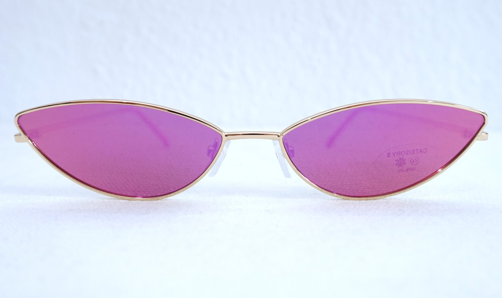 DUCO Sonnenbrille, Hippie, polarisiert, UV400, rosa, gold ✮NEU✮