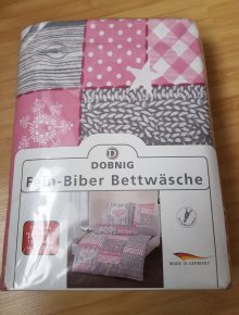 #2x Feinbiber Bettwäsche-Garnitur NEU