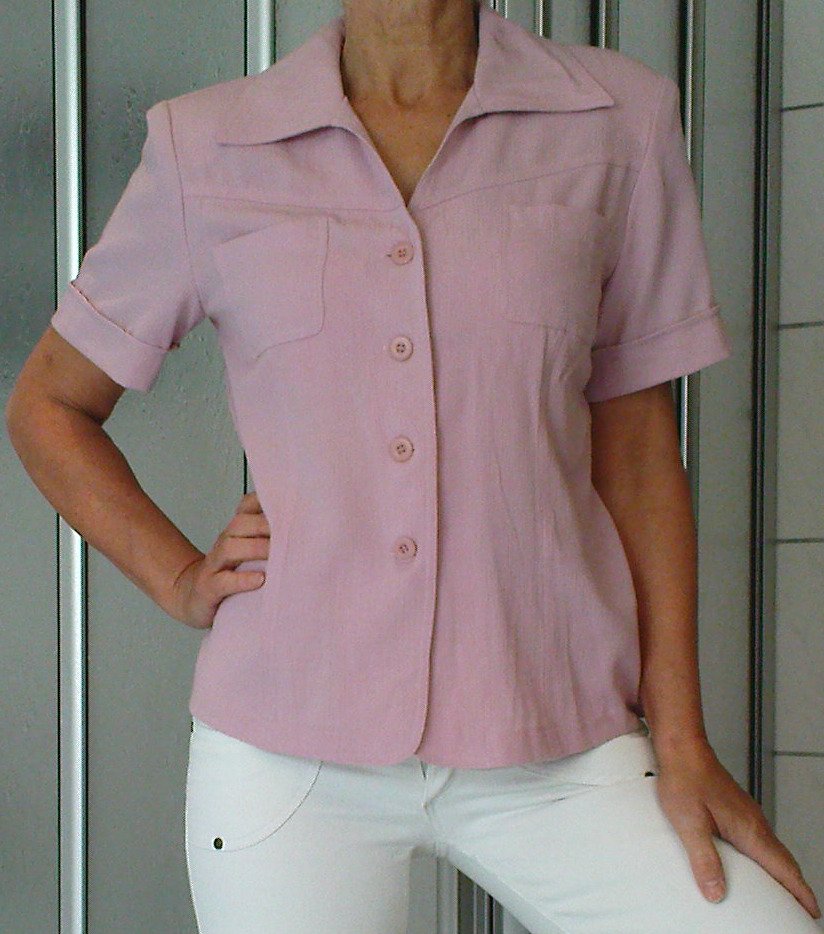 #ADELINA Bluse 36 38 S M flieder lila Top Tunika Shirt Kleid