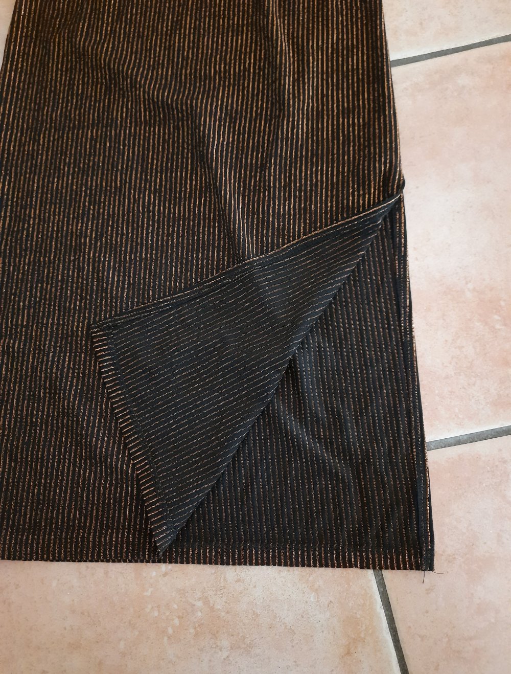 Soaked Midi Schlauchrock mit Schlitz glitzer S