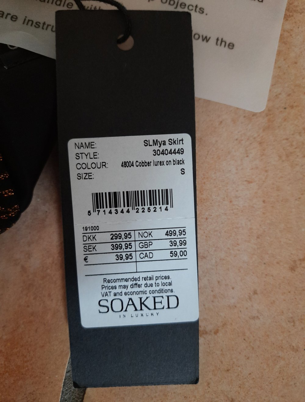 Soaked Midi Schlauchrock mit Schlitz glitzer S