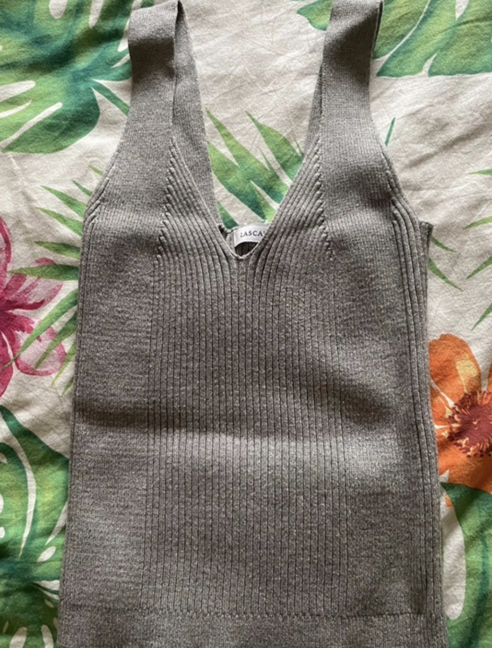 Lascana Crop Top grau