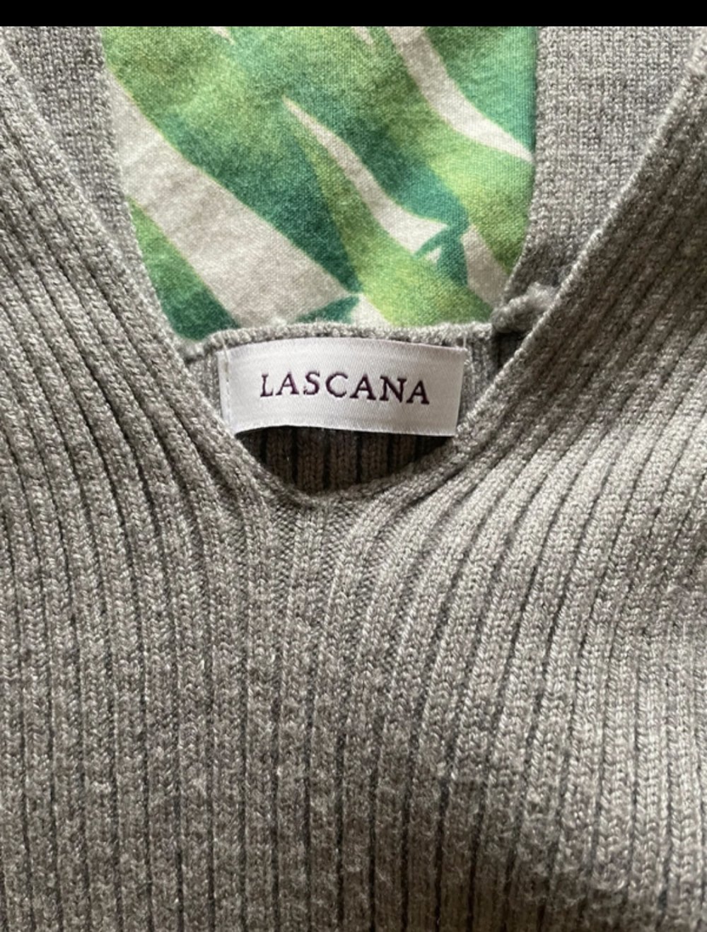 Lascana Crop Top grau