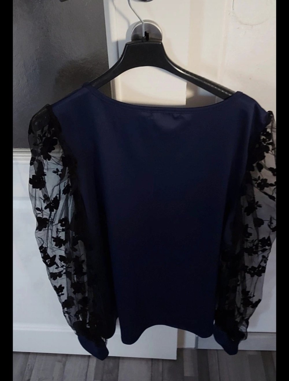 Damen Bluse Tunika mit puffärmel gr.L XL