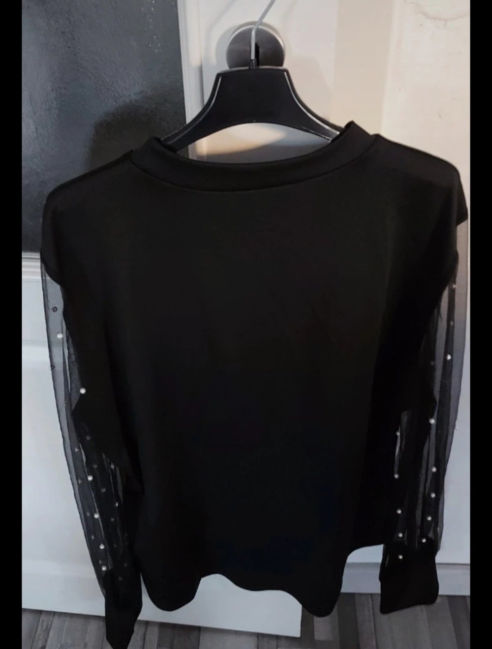 Damen Bluse Tunika mit Perlen gr.L XL