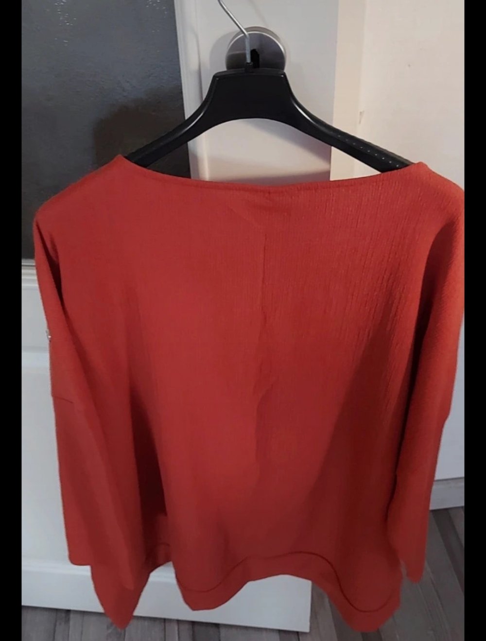 Damen Bluse Tunika Oberteil in Rostrot Orange gr.xl