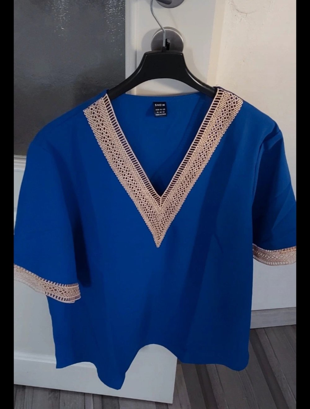 Damen Bluse Tunika mit Stickerei gr.L XL