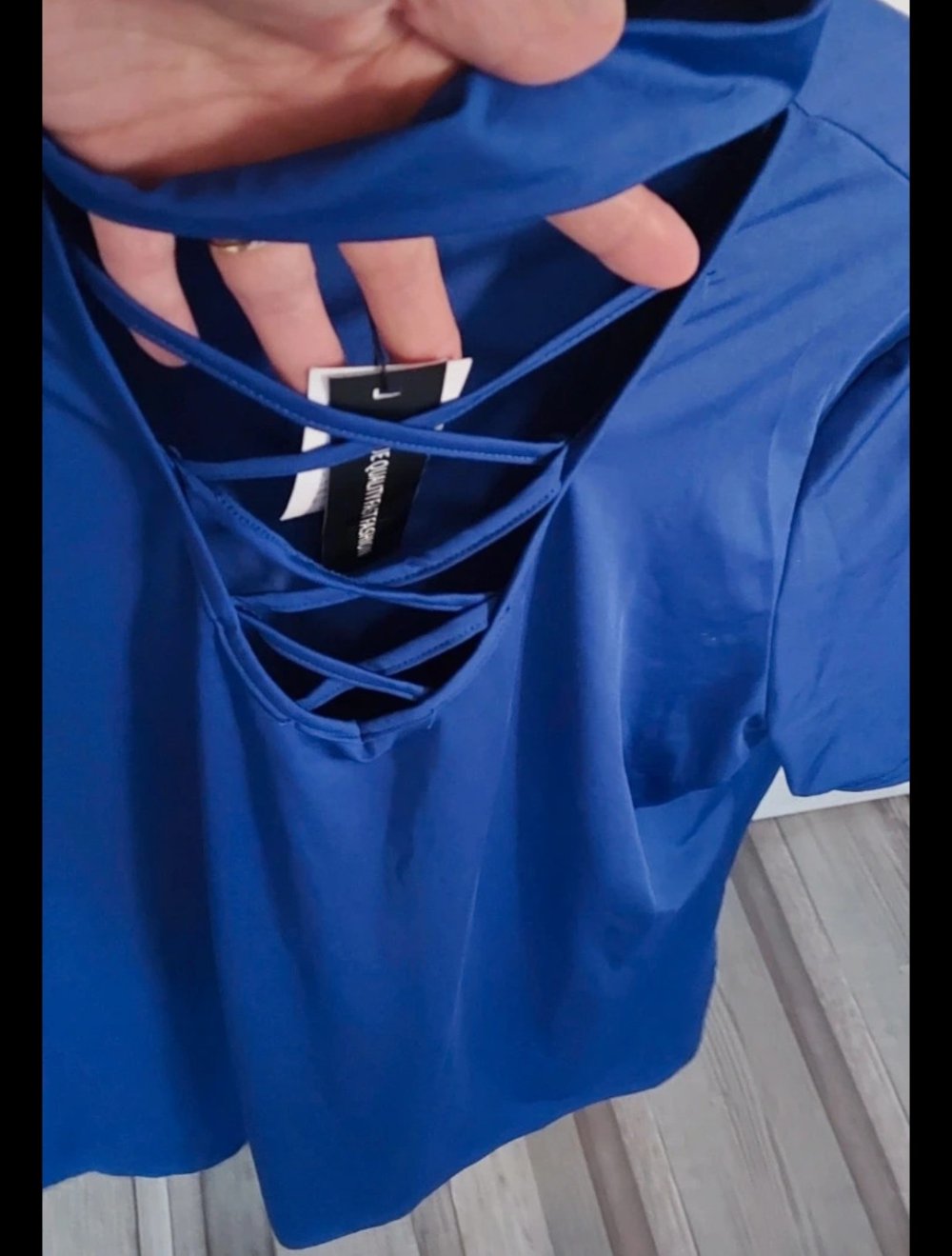 Damen Bluse Tunika mit Halsdatails gr.M L