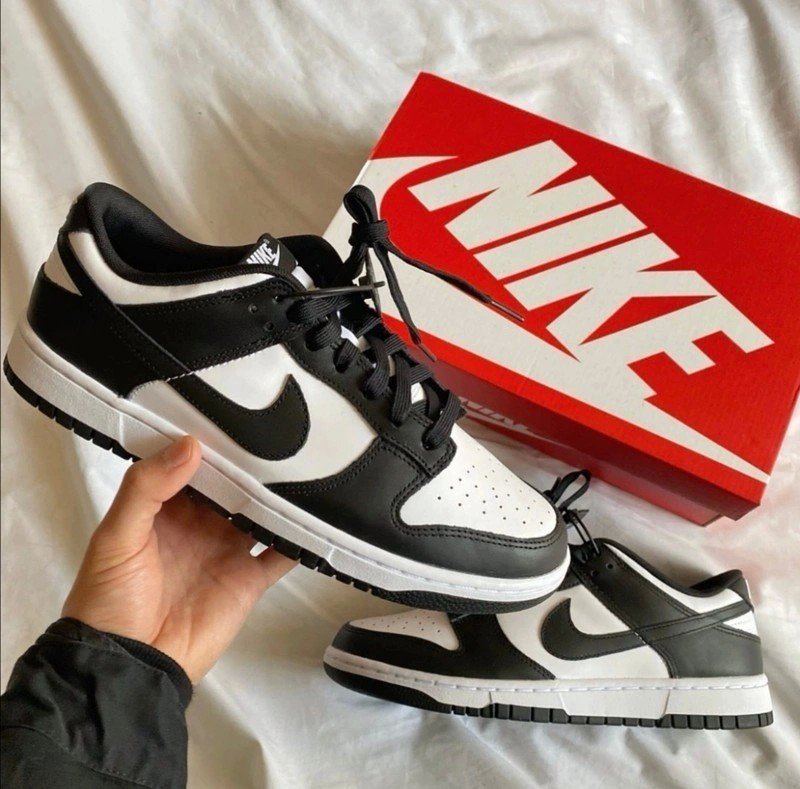 Nike Dunk Low Retro - Black/white - Gr. 38,5 (GS)