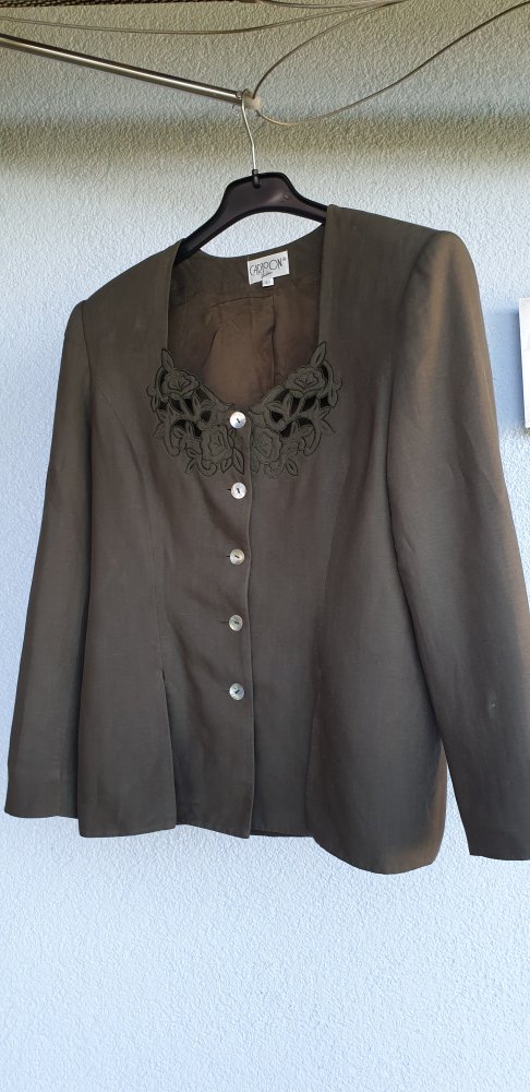 Leinen-Blazer/Jacket moosgrün, Gr. 40 Marke Cartoon
