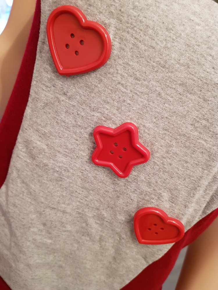 Jack Daniels Tennessee Whiskey T-Shirt Gr. M / 38 kawaii rot grau Herzen