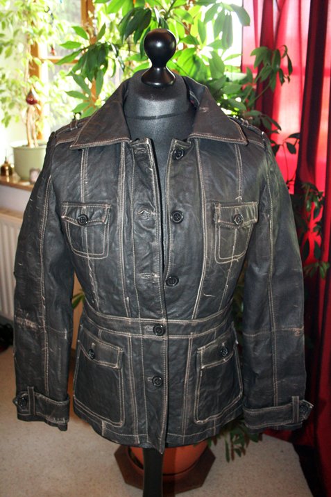 maze Größe L / M NEU & ungetragen USED-Look Lederjacke Designer-Jacke BikerJacke 