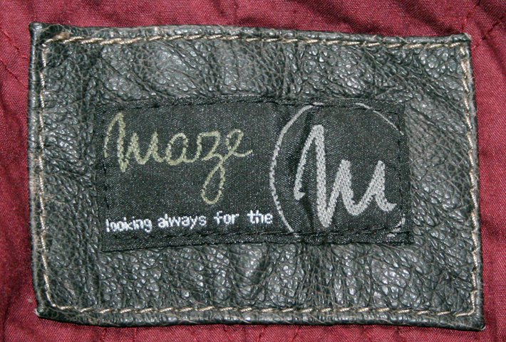 maze Größe L / M NEU & ungetragen USED-Look Lederjacke Designer-Jacke BikerJacke 