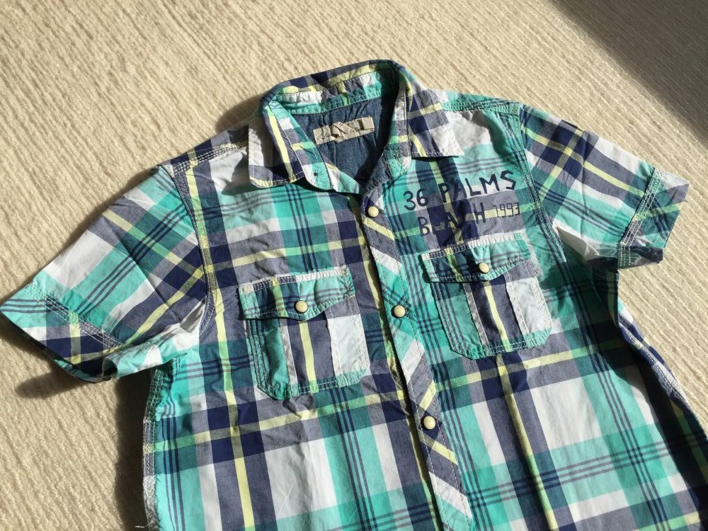 Kurzarm Hemd Karo, Gr. 152