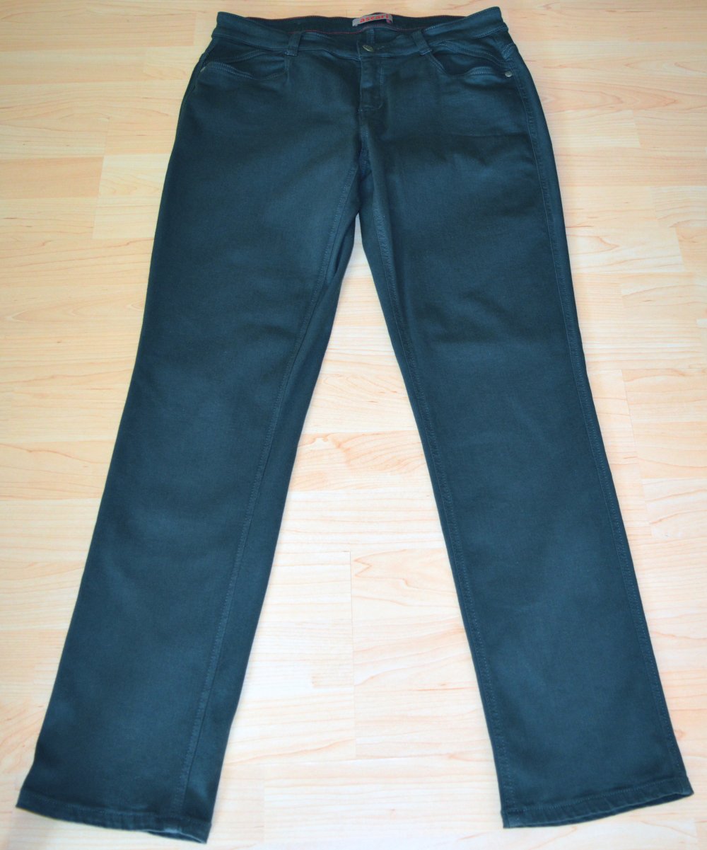 Schicke Damen Jeans, Anthrazitgrau, ascari,  