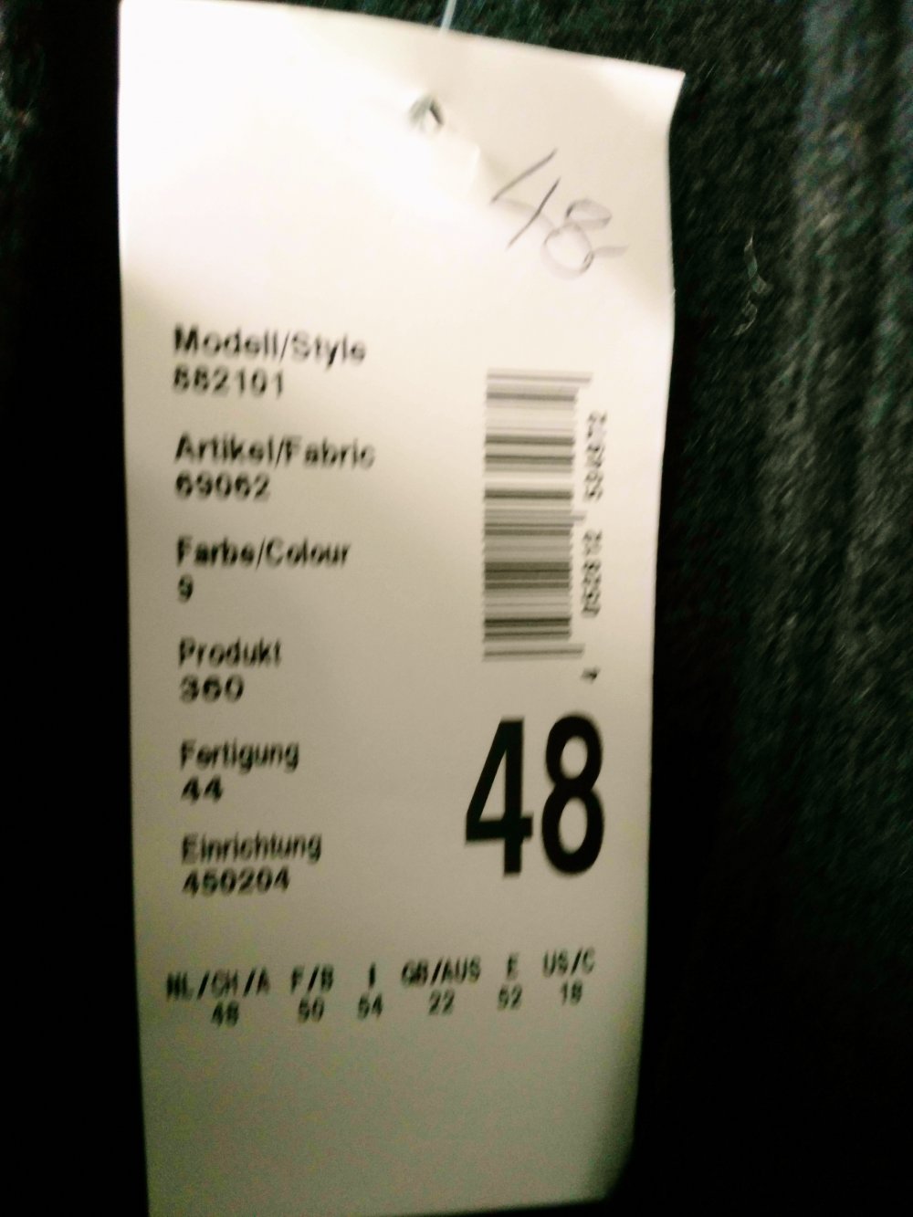 schwarze Kurzarmjacke