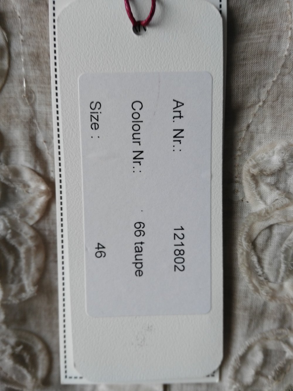 Tolle langarm Bluse in Taupe