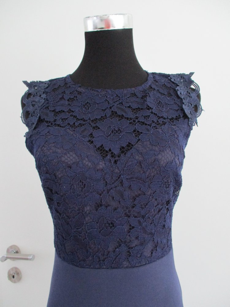 Lipsy traumhaftes Kleid wie NEU UK 10 in Marineblau